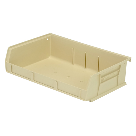 QUANTUM STORAGE SYSTEMS 7-3/8" x 11" x 3" ULTRA SERIES STACK AND HANG BIN - Ivory QUS236IV